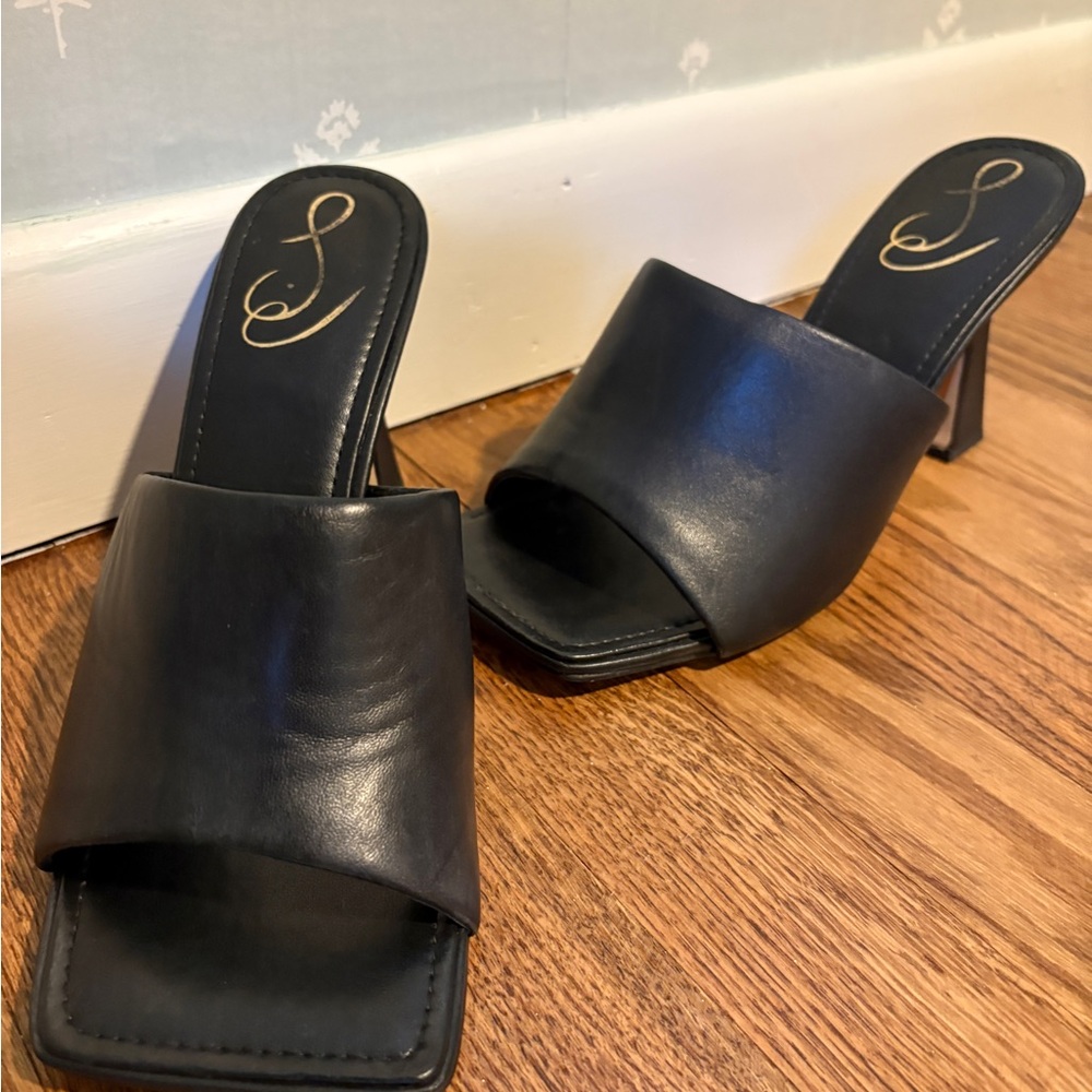 Elegant Black Leather Sandals